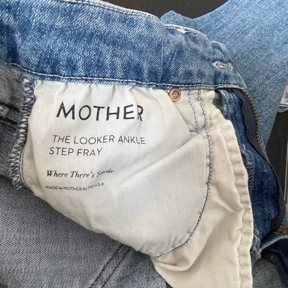 MOTHER The Looker Ankle Step Fray Size 24 Color Where’s the Smoke. - Picture 4 of 10